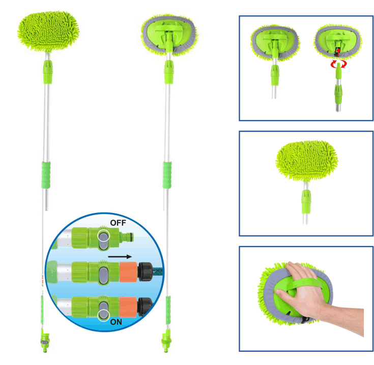 Teleskop Waschbürste Chenille Mikrofaser Teleskop Waschbürste Chenille Mikrofaser