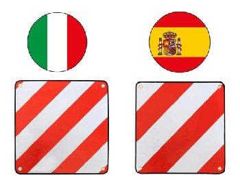 Warntafel Italien / Spanien 2 in 1 Warntafel Italien / Spanien 2 in 1