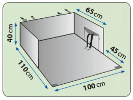 Kofferraumabdeckung Kunstleder 100 x 65 cm Kofferraumabdeckung Kunstleder 100 x 65 cm