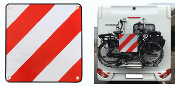 Alu-Warntafel Reisemobil für Spanien Alu-Warntafel Reisemobil für Spanien